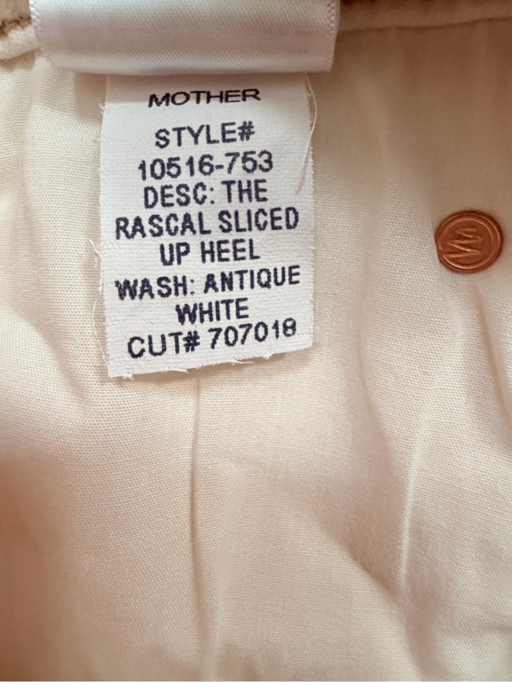 MOTHER White High-Rise Split-Hem Chinos - Picture 9 of 9